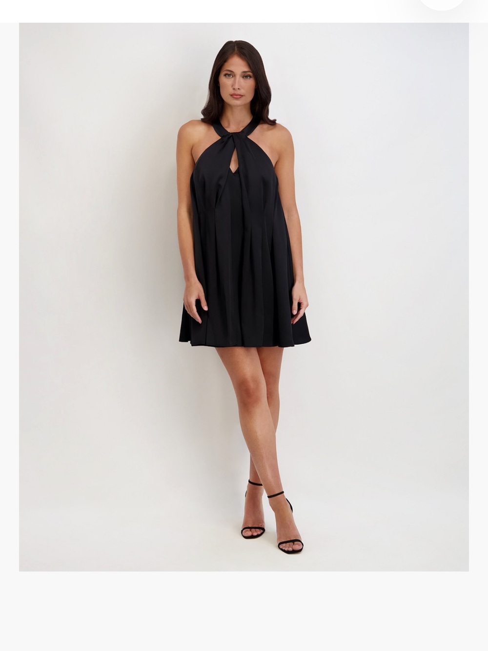 NWT Siena Matte Satin Trapeze Minidress
